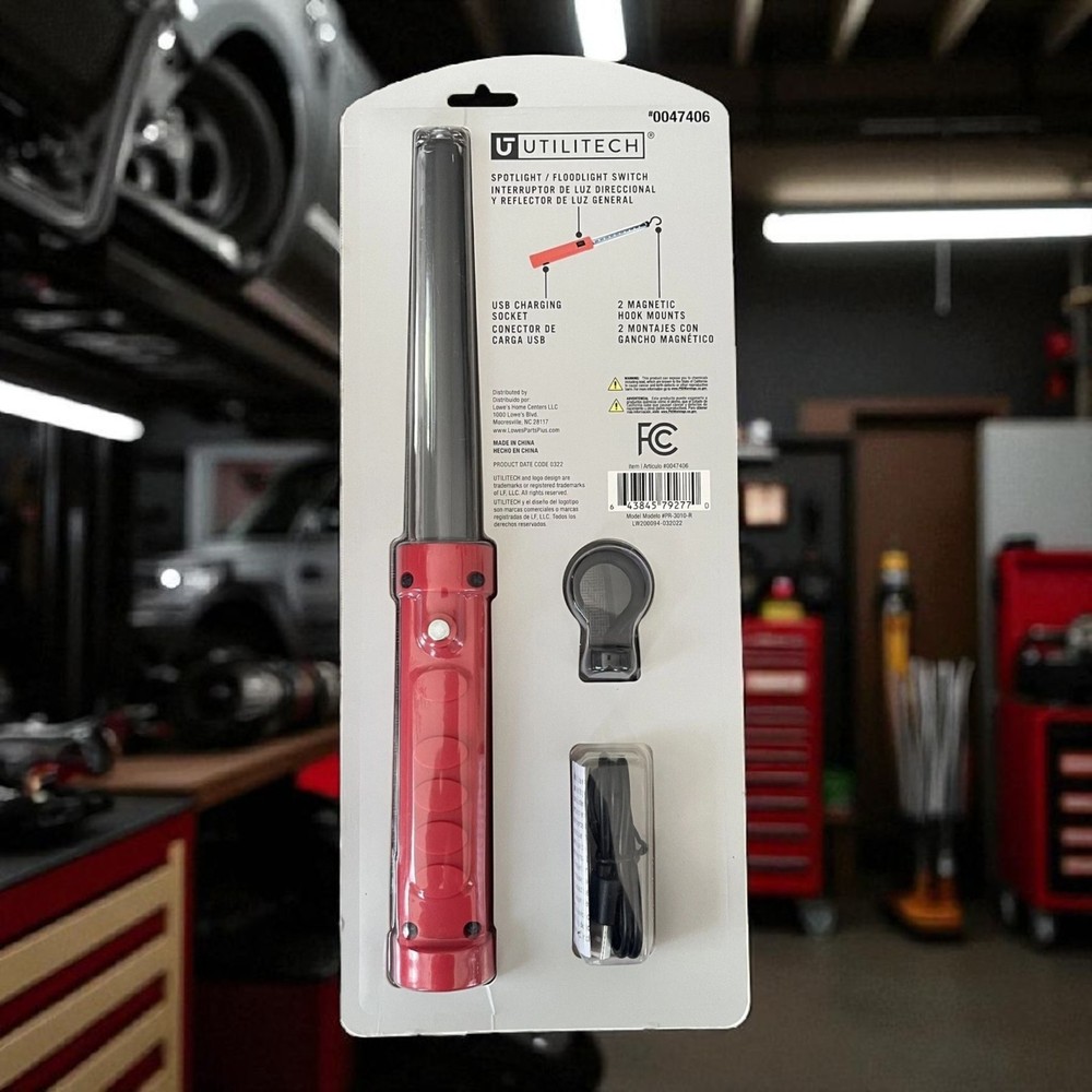 Utilitech Rechargeable Magnetic Work Light 400 Lumens New