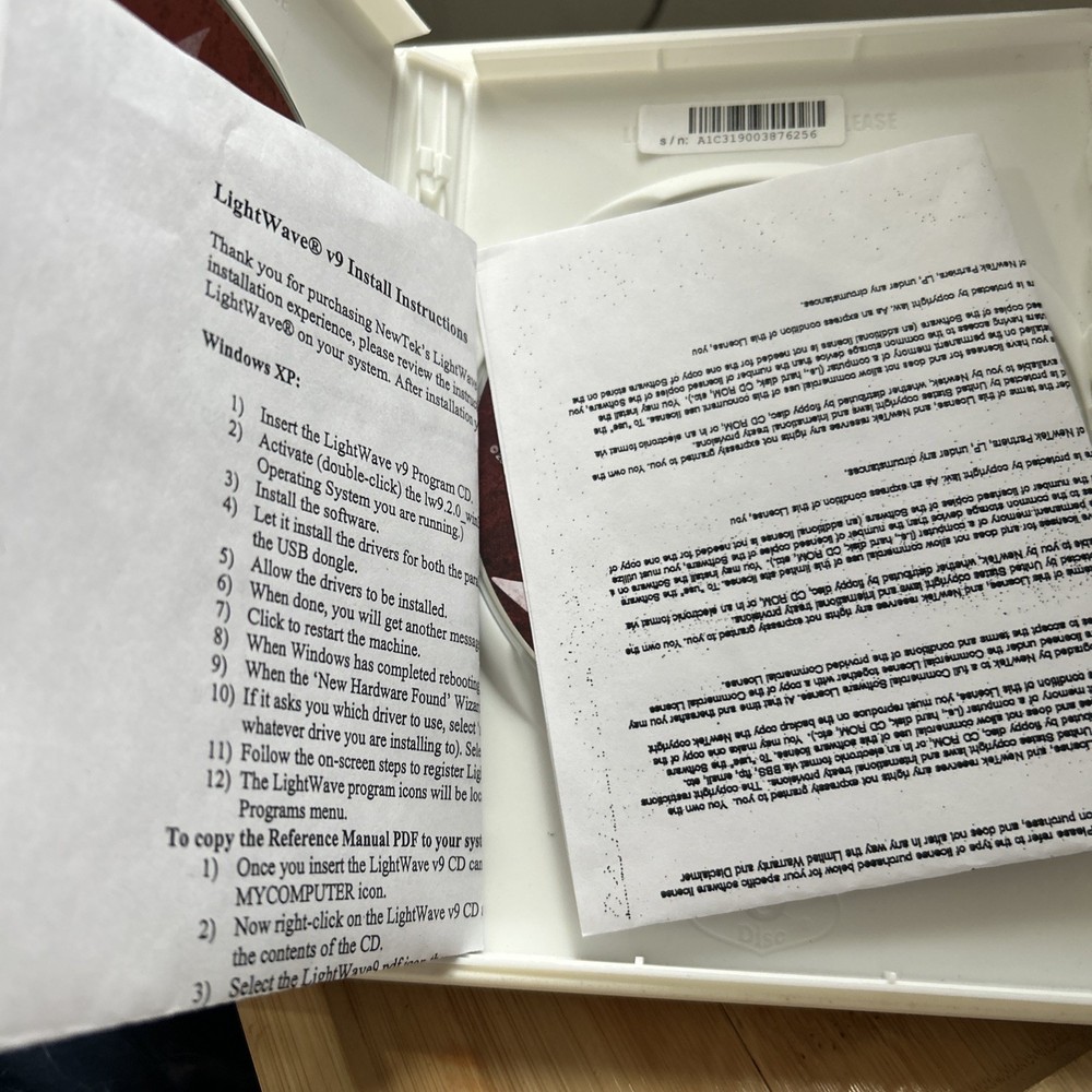 NewTek Lightwave 3D 09 Model-Animate-Render Versions 9.2 Window/Mac