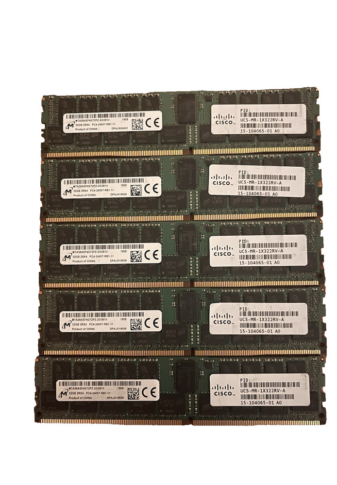 160GB DDR4 ECC RDIMM Server RAM Lot PC-4 2400