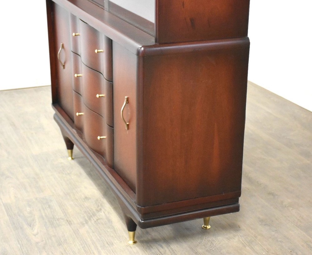 Mahogany Mid Century Credenza