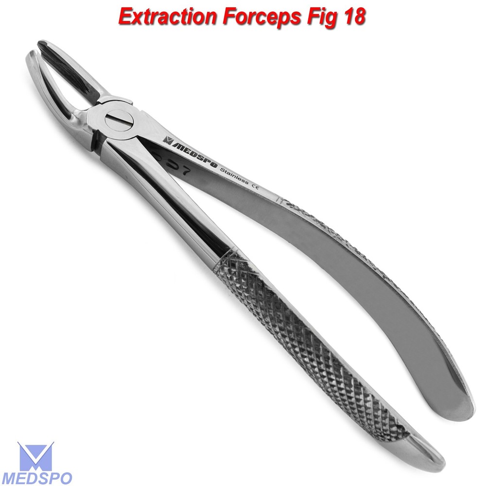 Dental Upper Molar Left Extracting Forceps Fig. 18 Extraction Instrument Tools