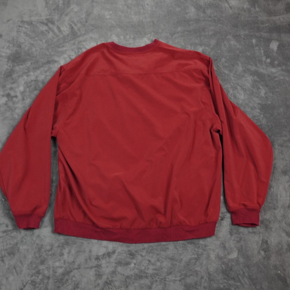 VTG Woolrich Jacket Mens Extra Large Red Lined Pullover Golf Sport Outerwear