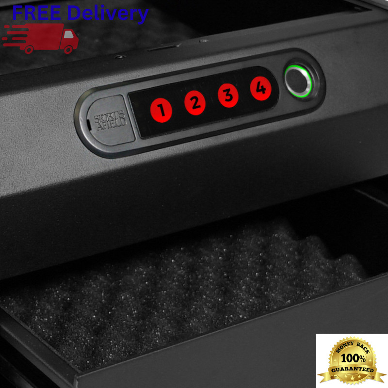 Biometric Quick Access Security Vault Dual Compartment Home Safe Electronic Lock