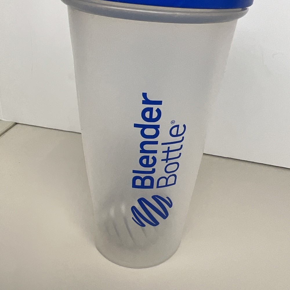 BlenderBottle Classic Clear/Blue 28-Ounce