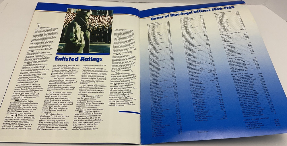 Blue Angels 1989 Souvenir Program