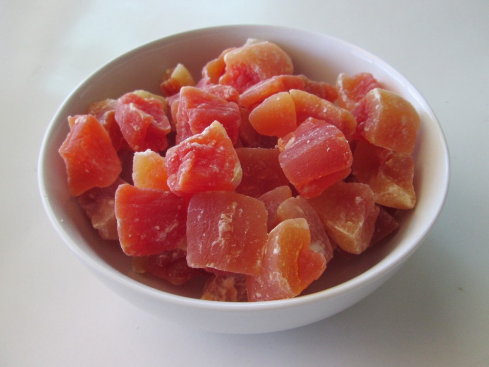 Natural Dried Papaya Chunks, 5 lbs / bag-greenbulk