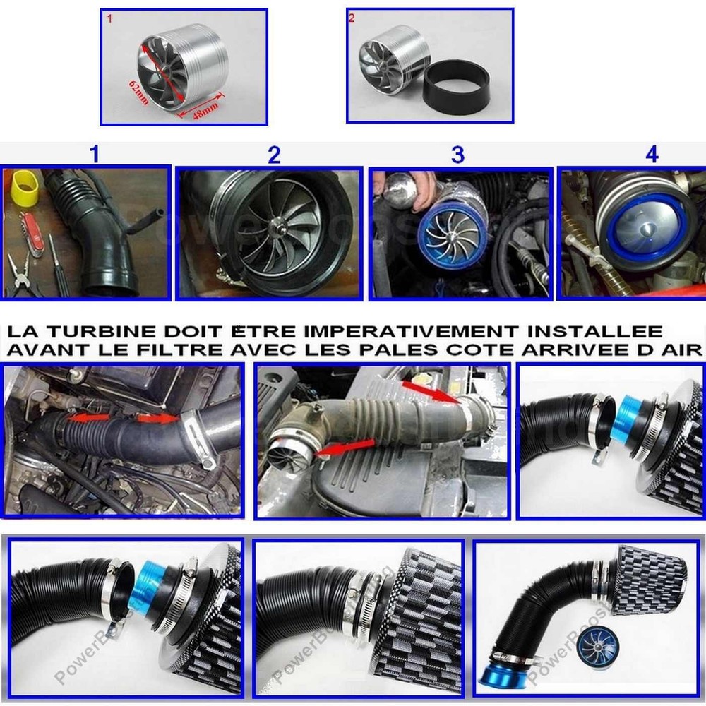 Turbine Turbo For Air Filter Direct Dynamic Mercedes Smart Sprinter