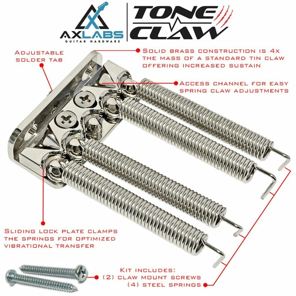 AxLabs APTCNI Tone Claw Locking Spring Claw System, Nickel