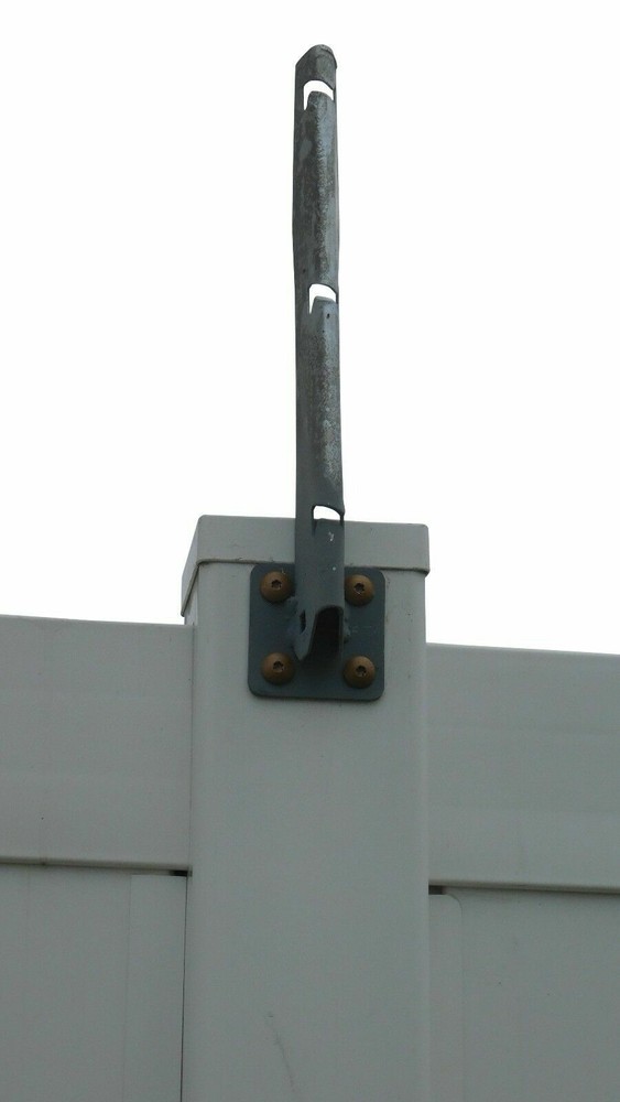 Extend-An-Arm Barbwire Extensions 1' Long - Vertical - Flat Mount- 2 Pack
