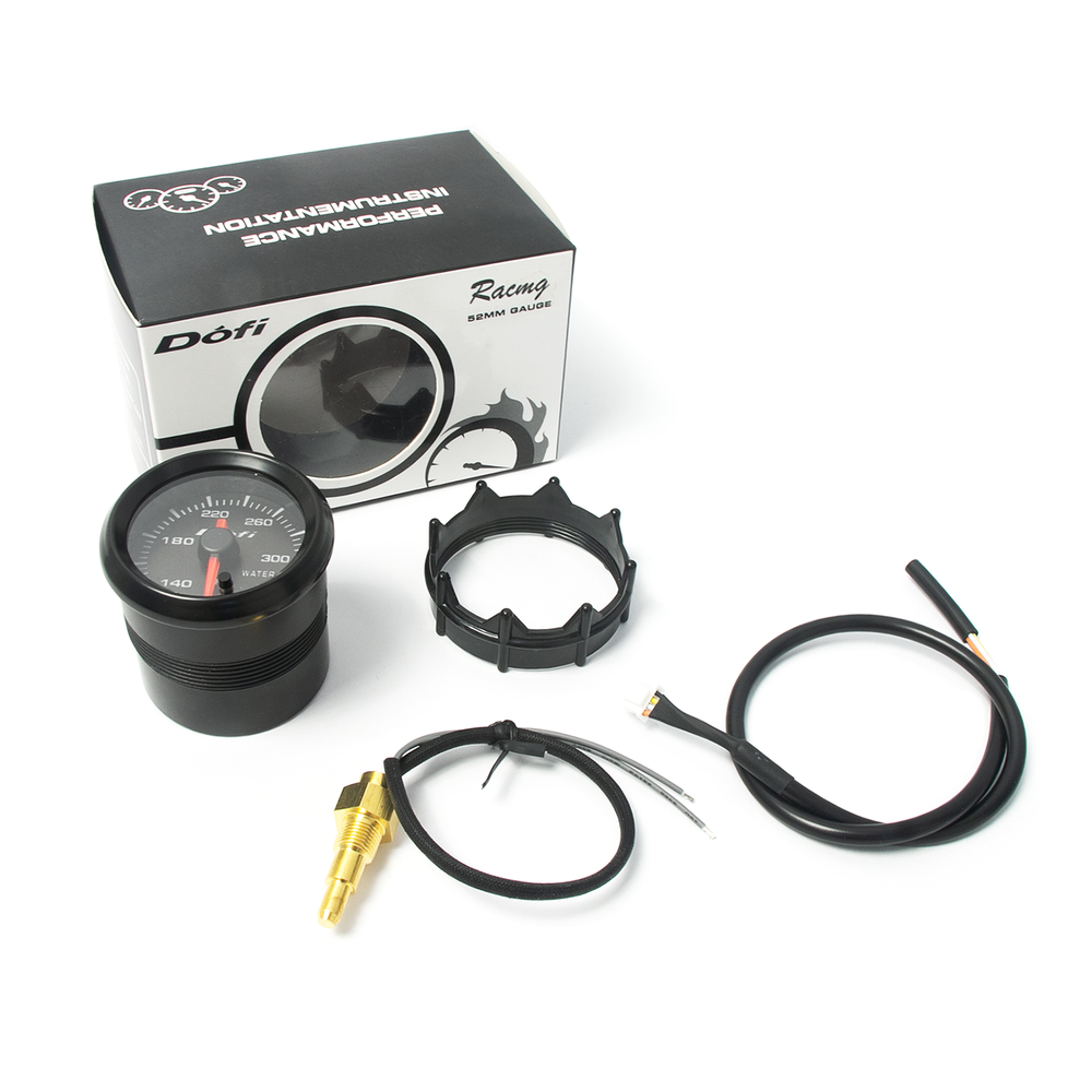 2" 52mm 7 Color Universal Car Pointer LED Water Temp Temperature Gauge Meter