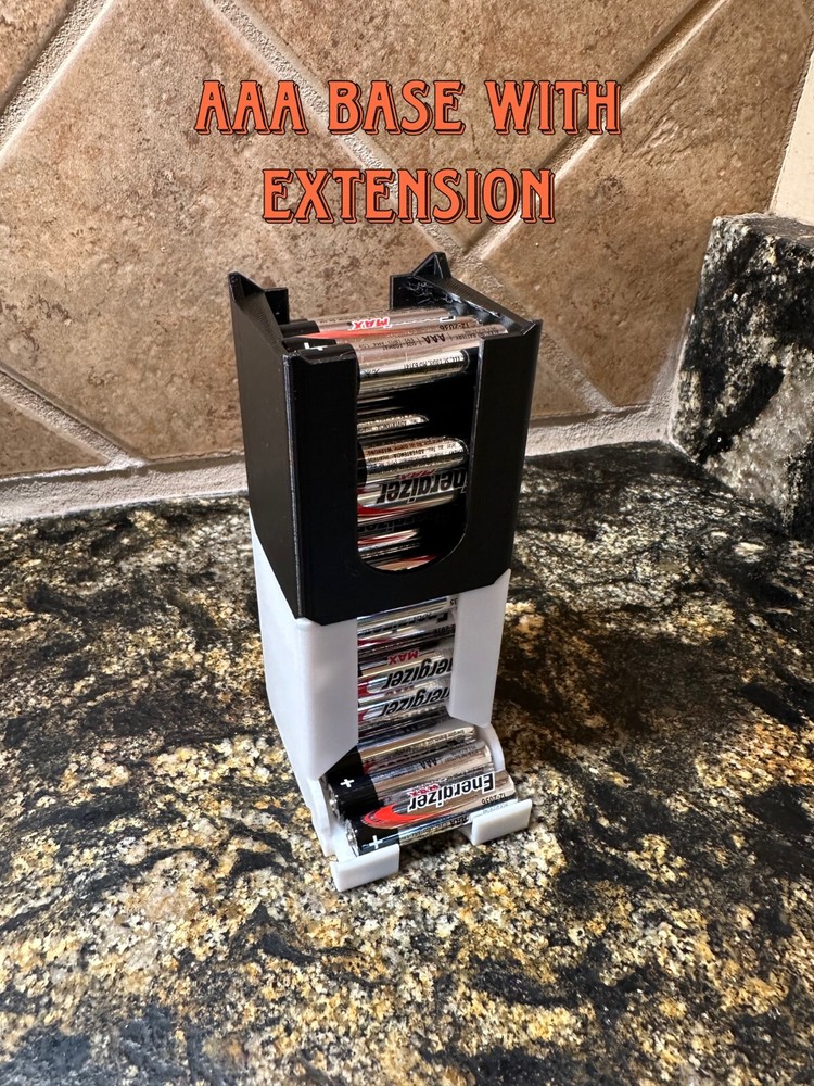 Battery Storage Dispenser AA - AAA | Stackable battery organizer