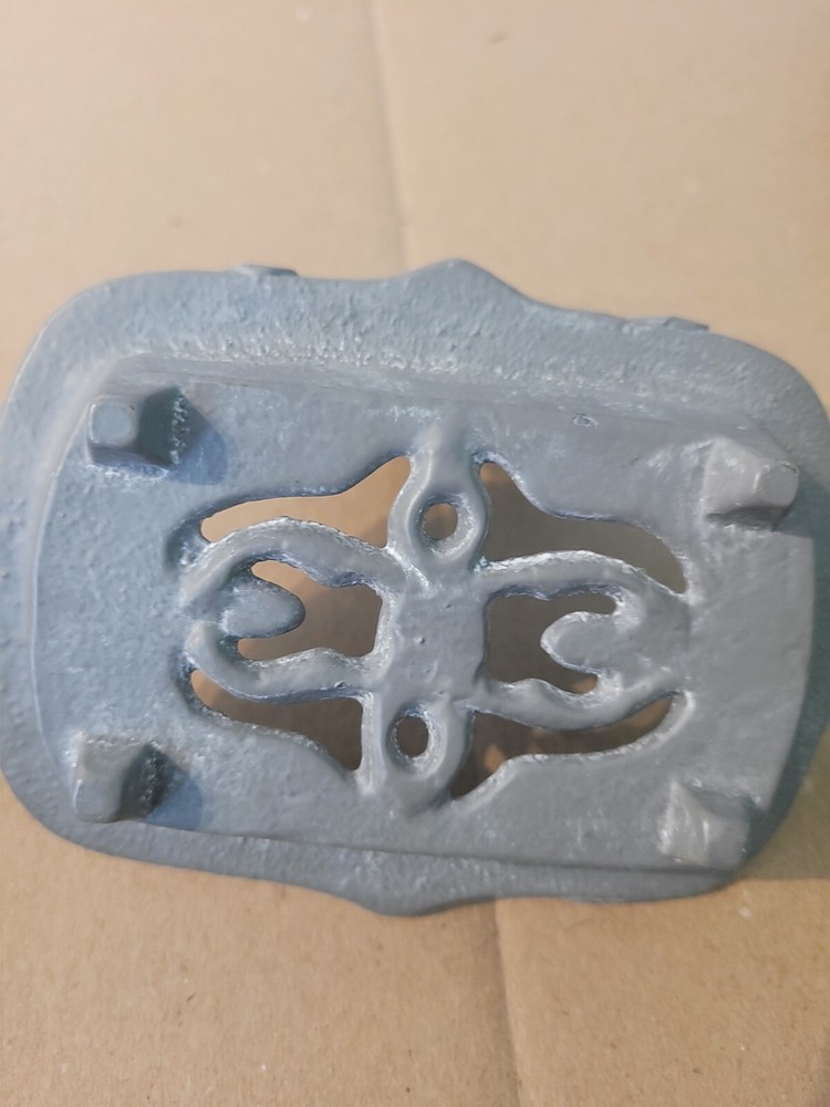 Vintage MCM Rustic Cast Iron Soap or Sponge Dish