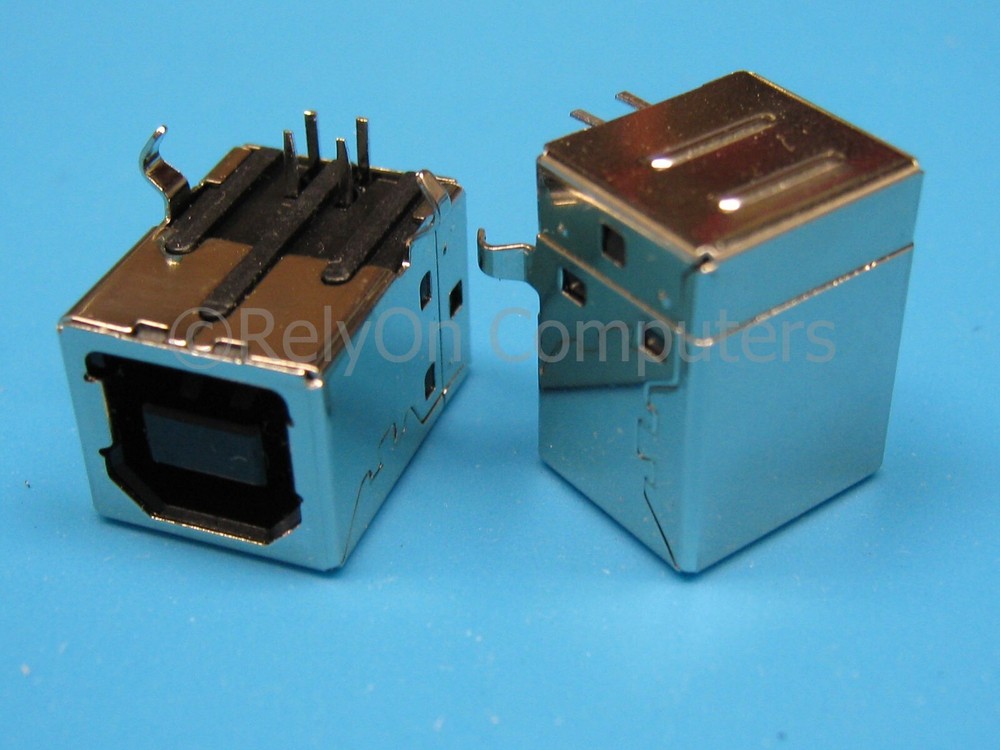 2x USB Type-B Port Connector Replacement Part for Zebra Eltron 2844 Printer PCB