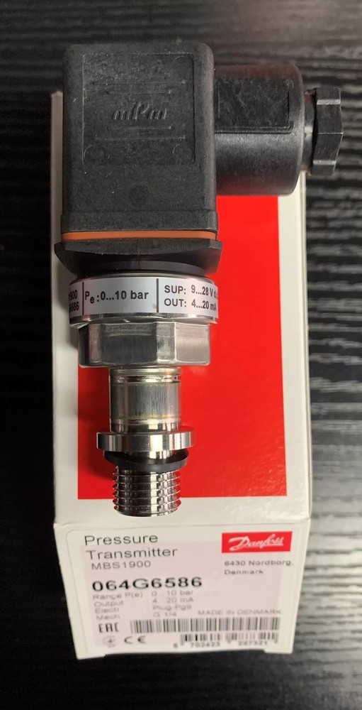 1pcs Danfoss Pressure Transmitter Sensor MBS1900 064G6586 0-10 bar