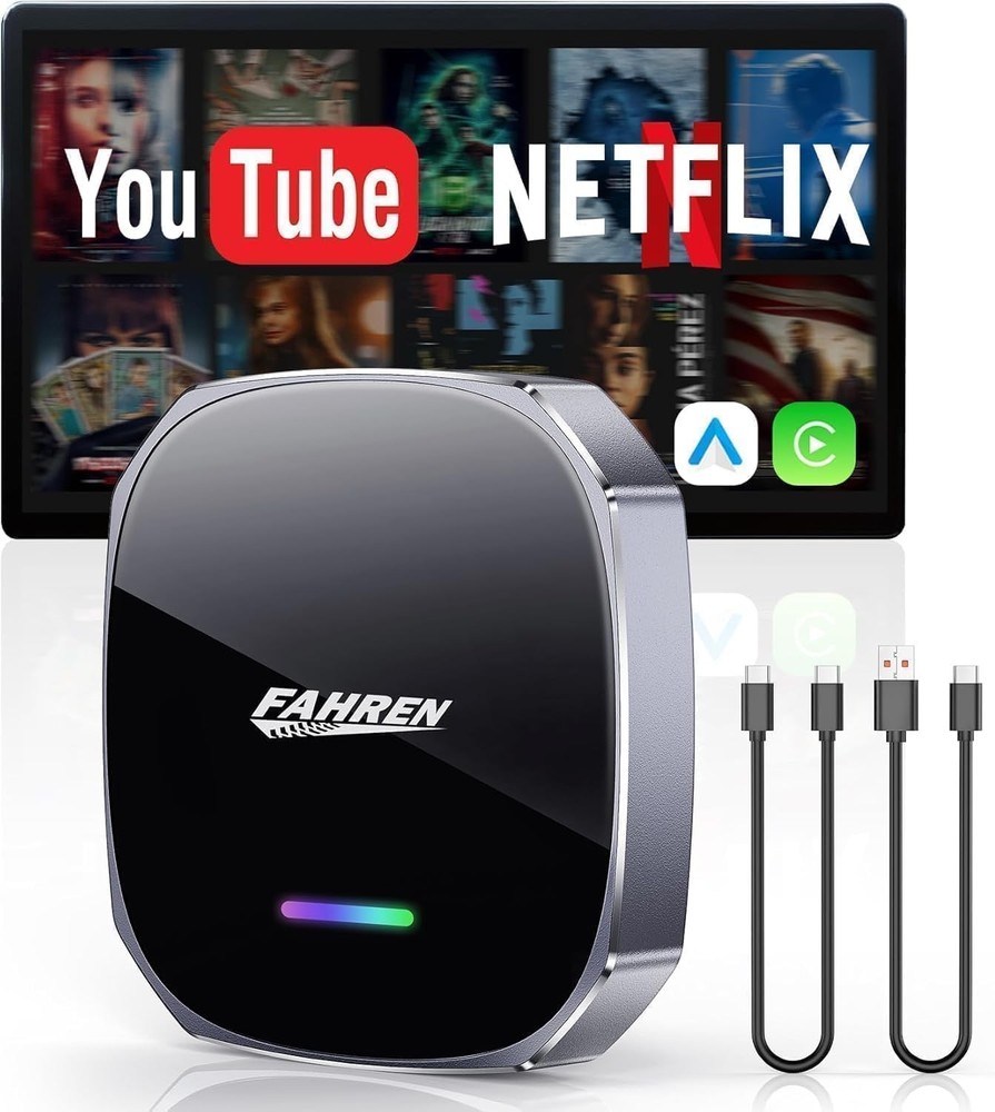 FAHREN Android 13 Wireless Apple CarPlay Android Auto AI Box Multimedia Adapter