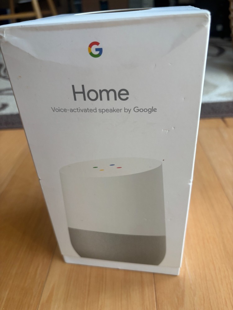 Google Home Smart Speaker with Voice Assistant White GA3A00417A14 OPEN BOX