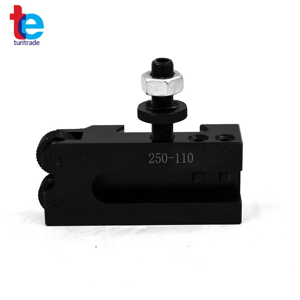 AXA 250-111 Wedge Type Tool Post, Tool Holder Set for Lathe 12" 6PC Set