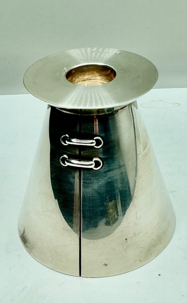 VINTAGE CHRISTOFLE SILVER PLATED CANDLE HOLDER