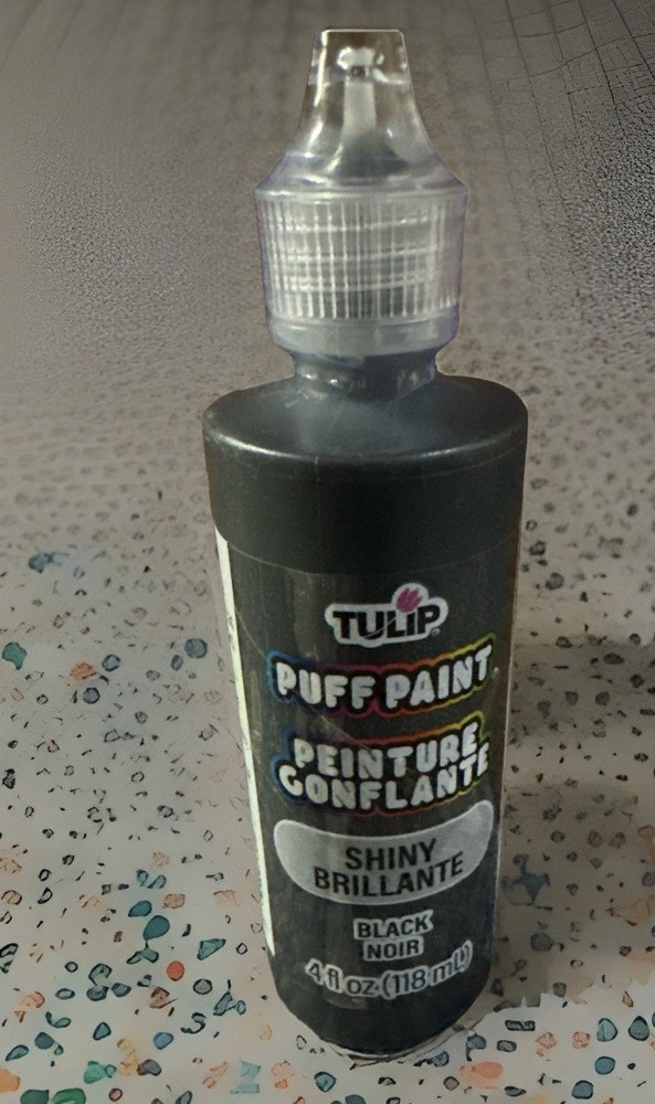 Puff Paint Black Noir 4oz