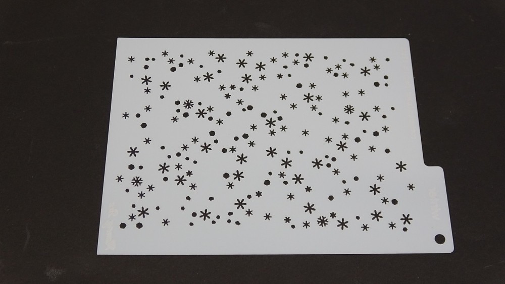 2016 Memory Box Designer Stencil Scattered Flakes 88612