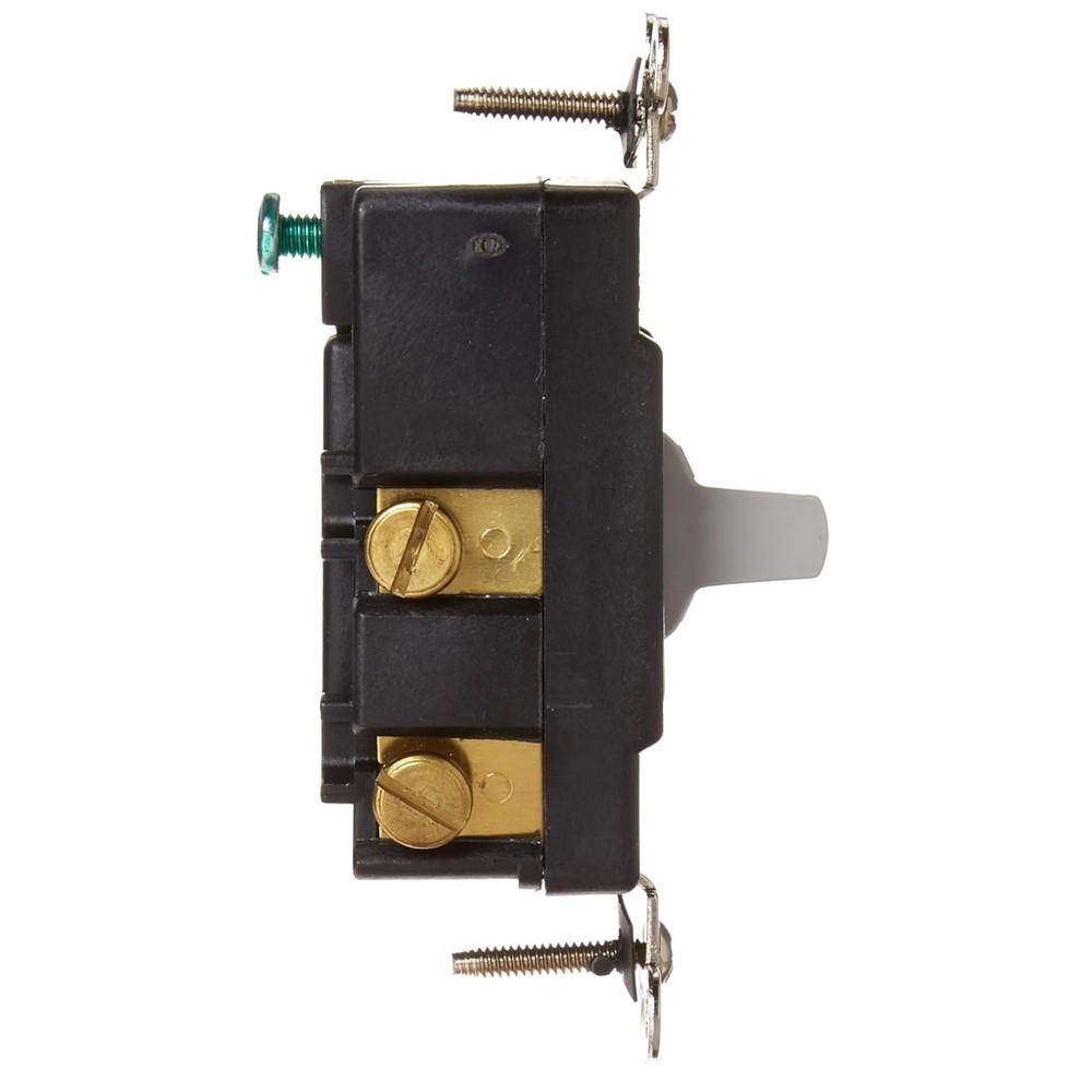 Industrial Grade 20A Toggle Switch, Center Off, Gray