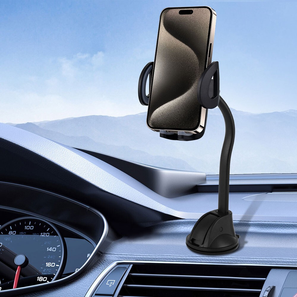 Flexible Long Arm Car Phone Mount Strong Suction Cup Holder for iPhone Android