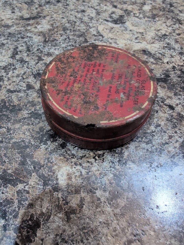 Vtg Glaser All Purpose Solder Tin