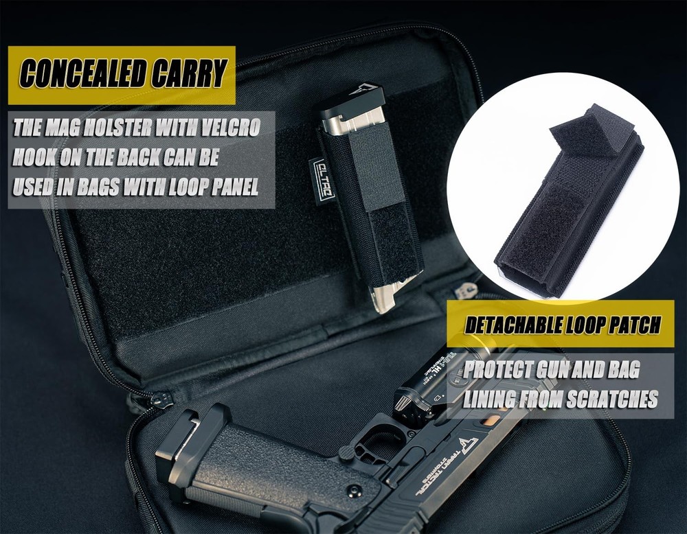 CLTAC Magazine Holder Insert Pouch Elastic Holster for Universal Single 9mm