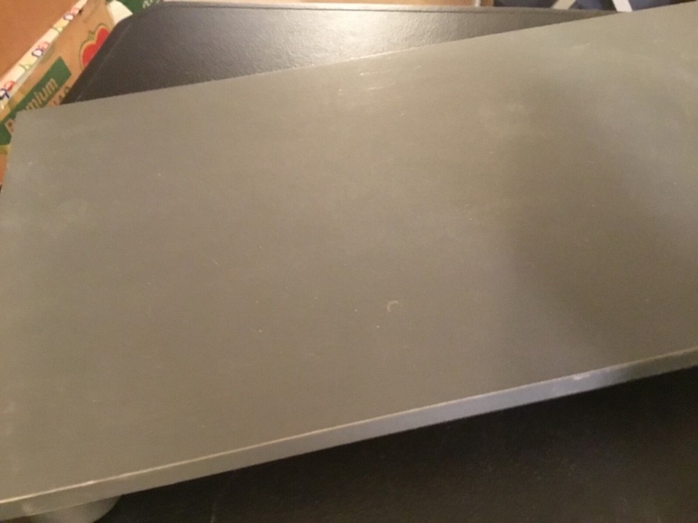 Gray Particle Board Display Riser Stands with Short Legs