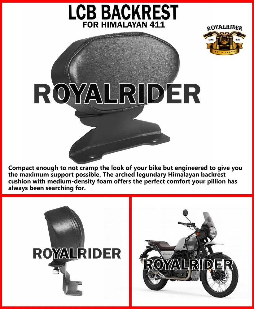 "LCB BACKREST" FIT FOR ROYAL ENFIELD HIMALAYAN 411