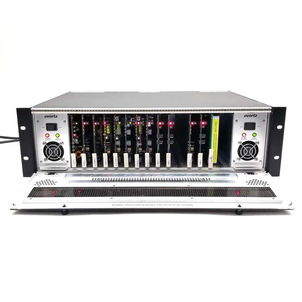 Evertz 7700FR Compact Distribution Frame w/7700 Series Modules Frame Controller