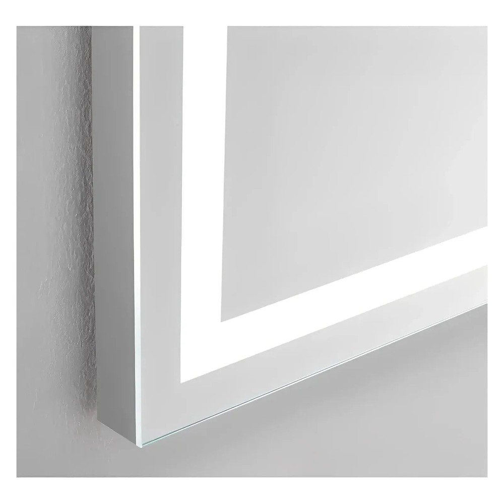 ZEPHYR LED LIGHTED BATHROOM VANITY RECTANGLE MIRROR - 36 x 36
