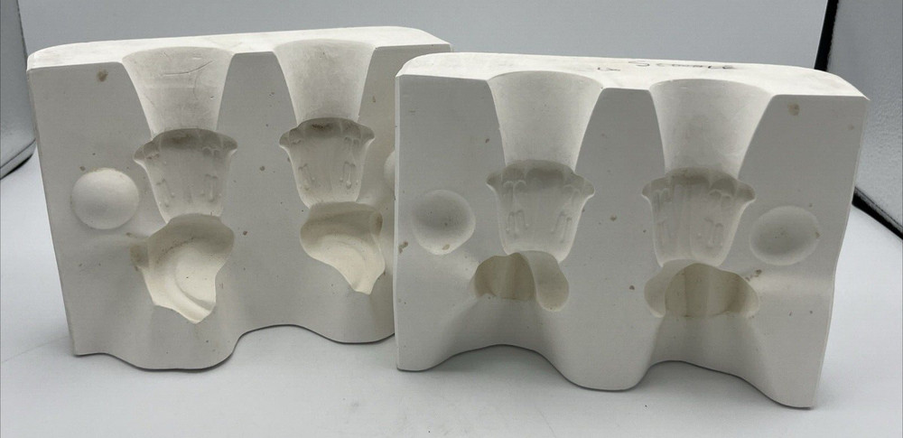 Ceramic Slip Cast Casting Mold Holland H-882 Cup Sconce Pair
