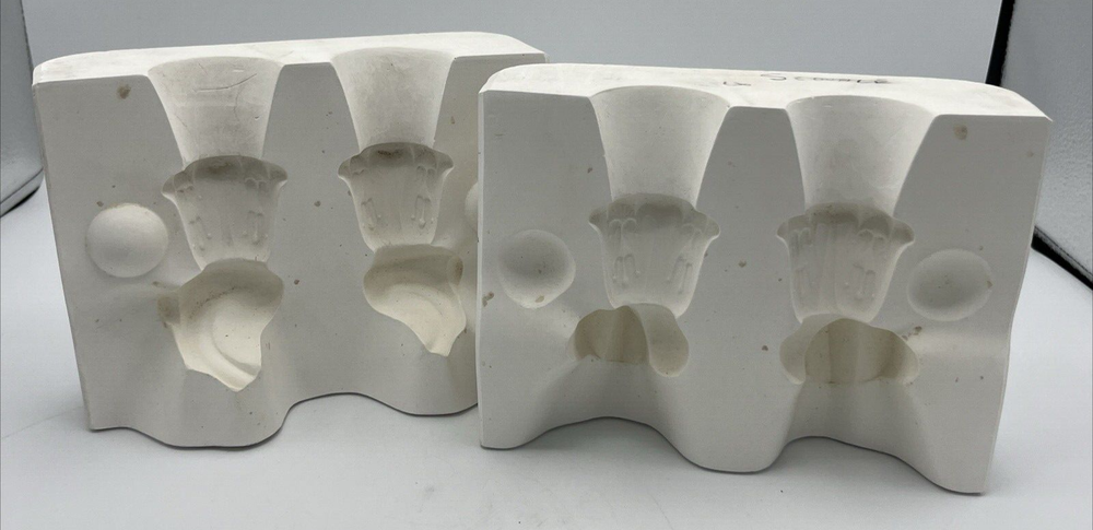 Ceramic Slip Cast Casting Mold Holland H-882 Cup Sconce Pair