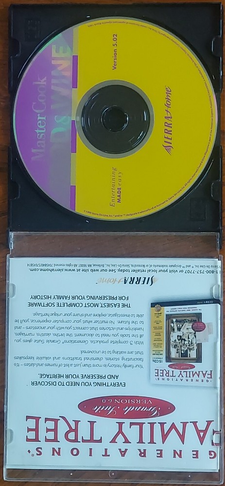 MASTERCOOK FOOD AND WINE PC SOFTWARE