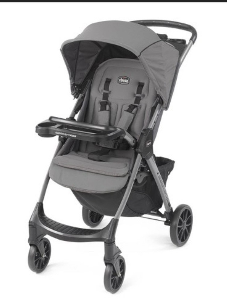 Chicco Mini Bravo Plus Lightweight Stroller Graphite Open Box