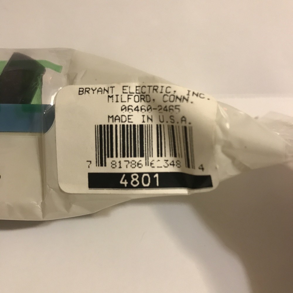 Bryant Electric 4801 Brown Toggle AC Switch