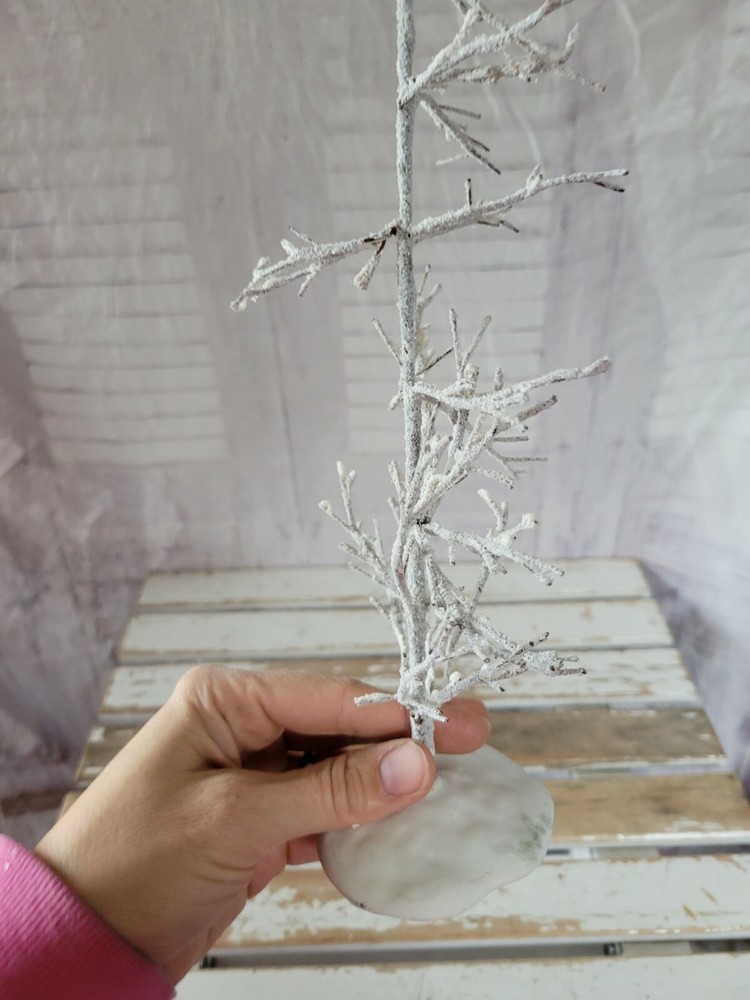 Lemax White Bare tree village Xmas Forest decor 11 in