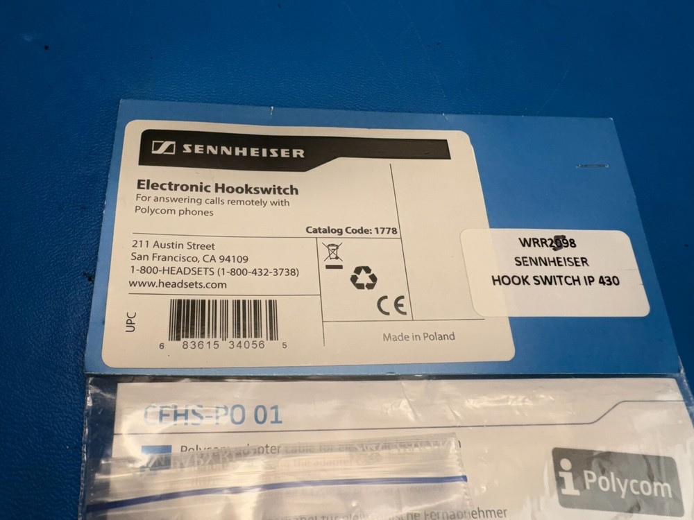 Sennheiser CEHS-PO 01 EHS Polycom Adapter 504104