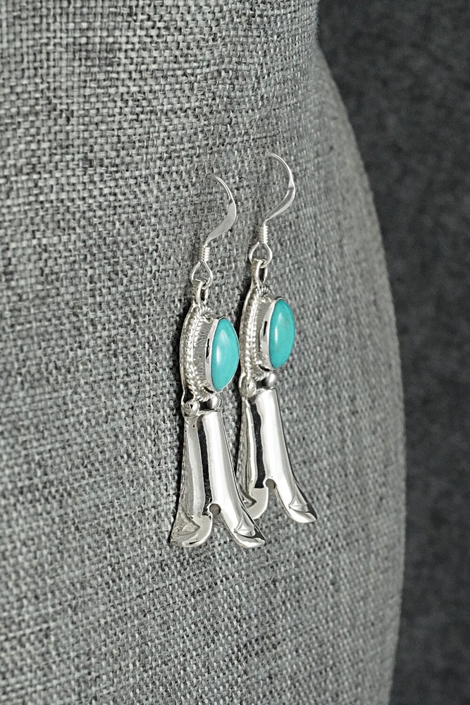 Turquoise & Sterling Silver Earrings - Sharon McCarthy