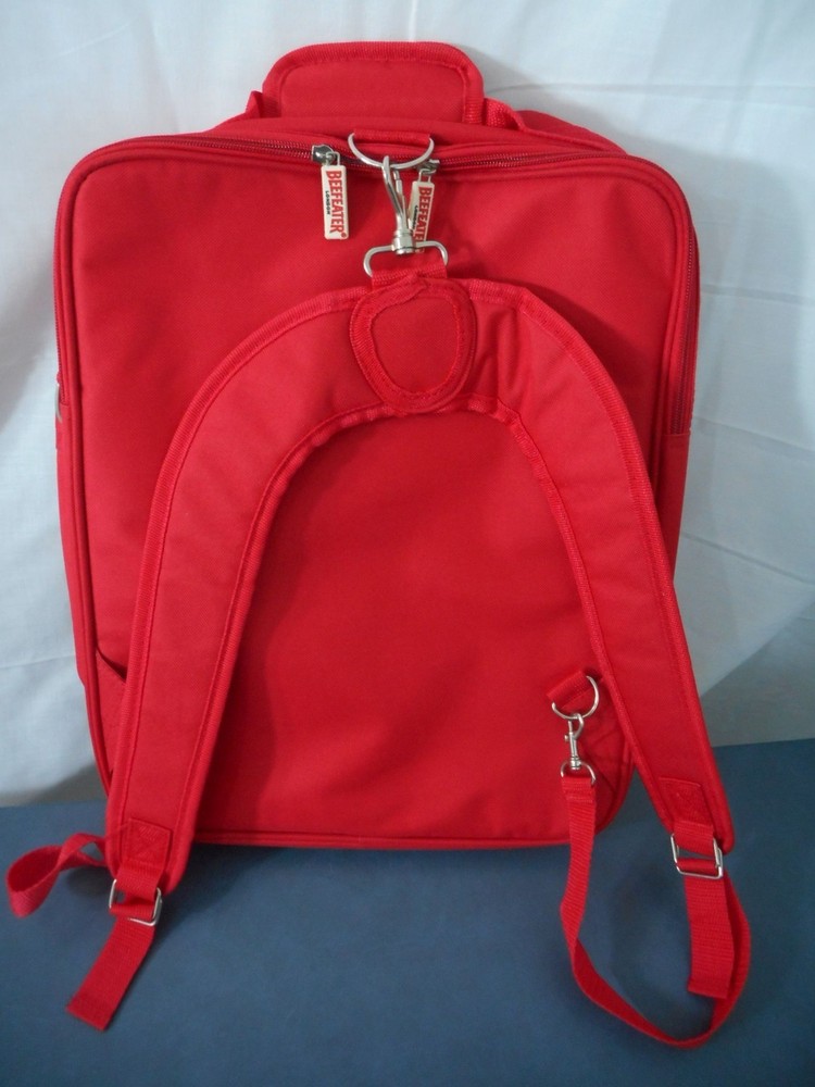 Beefeater London Backpack, Bag, Soft Sided Case Removable straps Advertising.