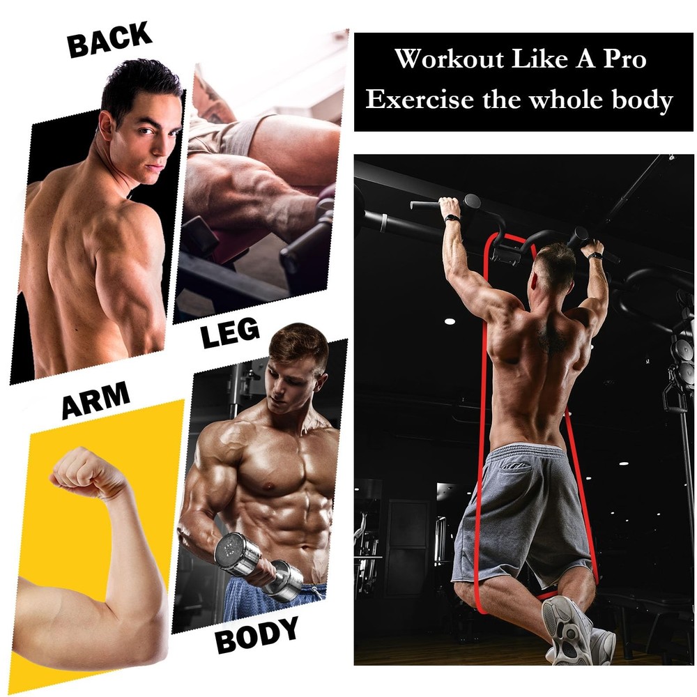 8 Pcs Resistance Bands 15-35 Lbs Pull up Assistance Bands Exercise Workout fo...