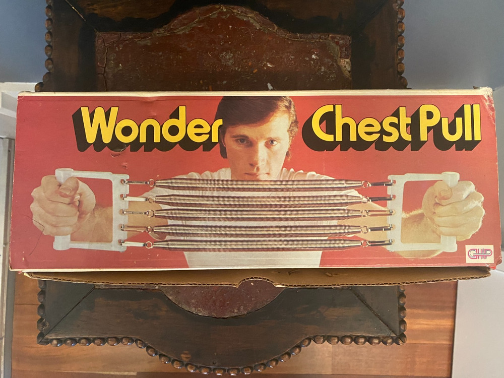 1970s Wonder Chest Pull Expander Exerciser in Original Box