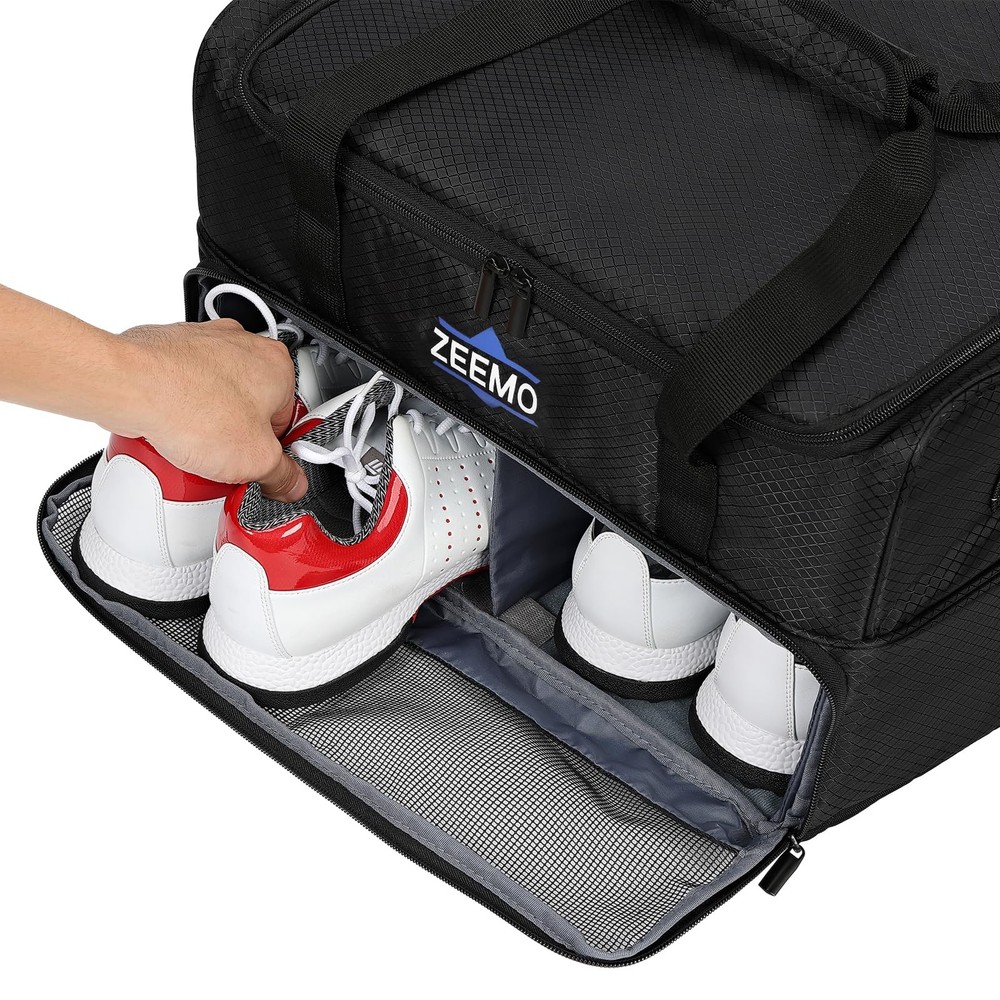 ZEEMO Golf Trunk Organizer, 2 Layer Car Locker with Ventilated Black