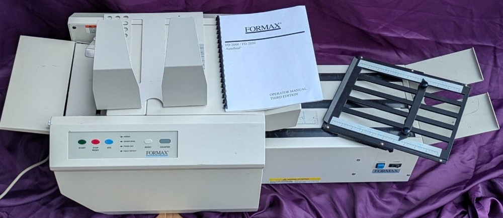 FORMAX FD2000 AutoSeal Folder Sealer with FD200030 Conveyor ~ See Video