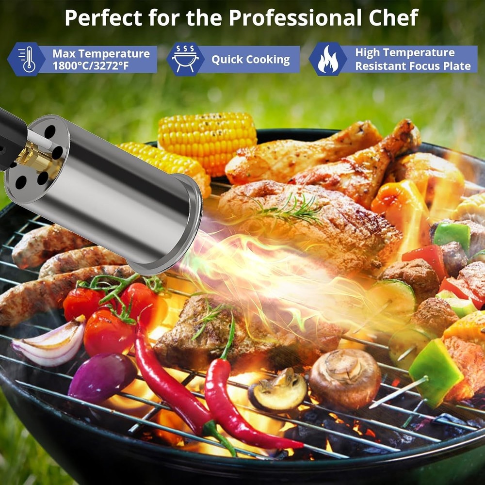 Adjustable Wood Torch Burner for Precision Cooking