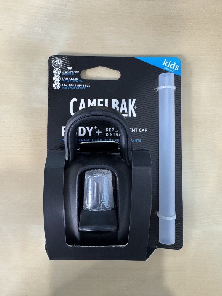 Camelbak Eddy + Kids Black Replacement Cap & Straw Brand New Sealed