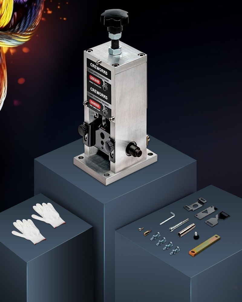 DIY Wire Stripper Machine 0.06"-1" Scrap Wire Tool