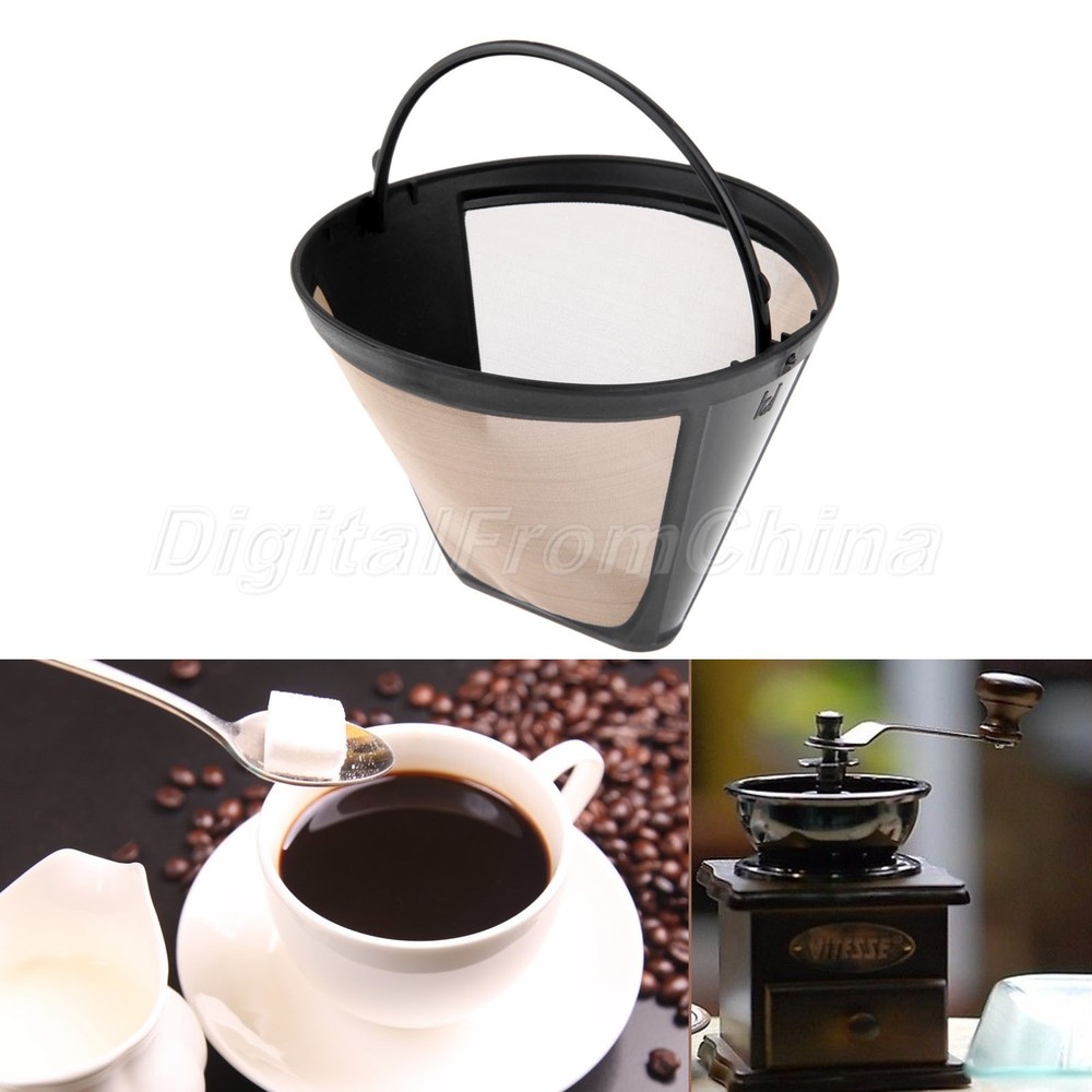Permanent Reusable Cone-Style Coffee Filter Strainer Coffeemaker Accessories New