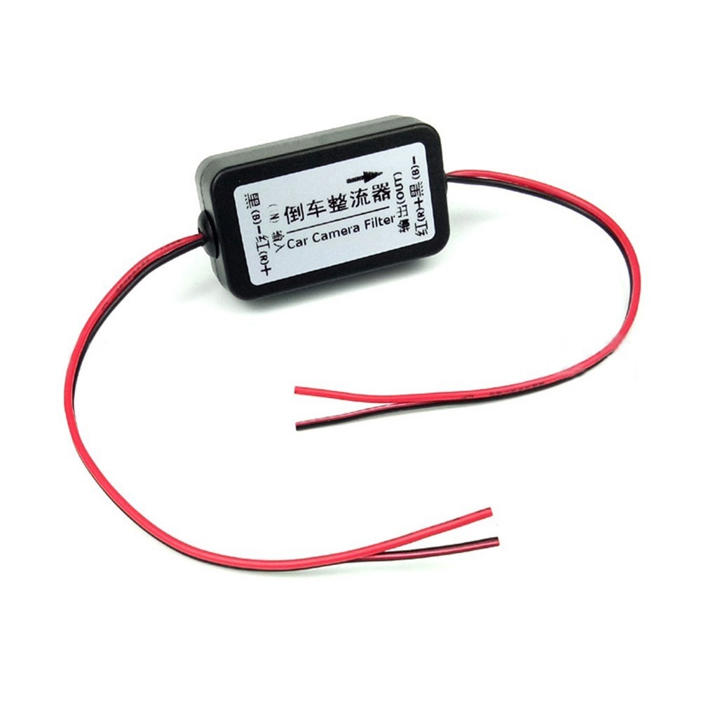 Car Rear View Rectifier 12V DC Power Relay Capacitor Filter Connector